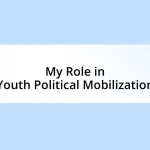 My Role in Youth Political Mobilization